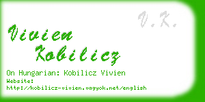 vivien kobilicz business card